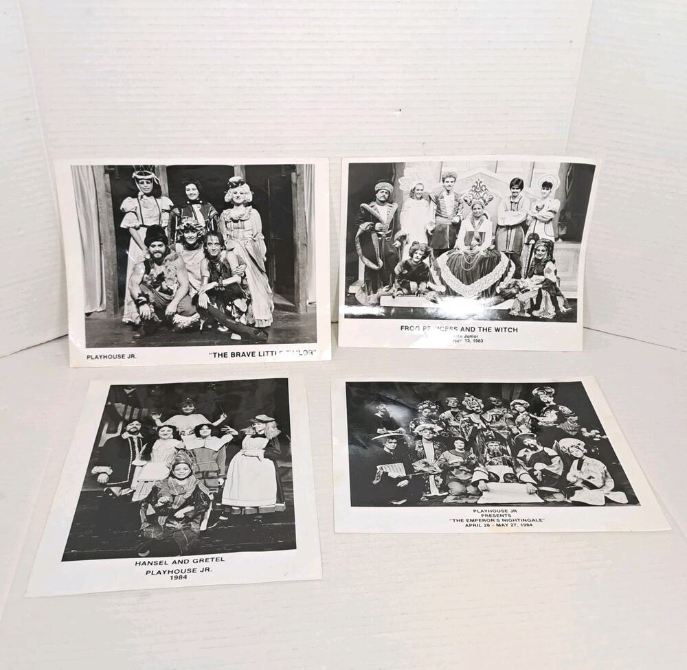 1980s 8x10 B&W Photo Lot Pittsburgh Theater Playhouse Jr Cast Signed Autographs